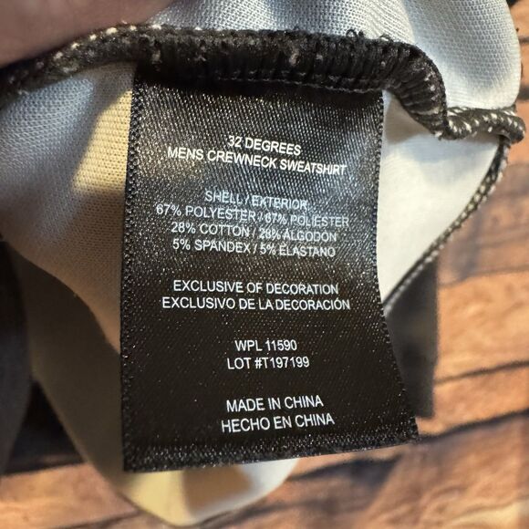 32° HEAT Lone Star Shooting Sports L Sweatshirt Dark Grey Pullover Crewneck Warm - Picture 7 of 8